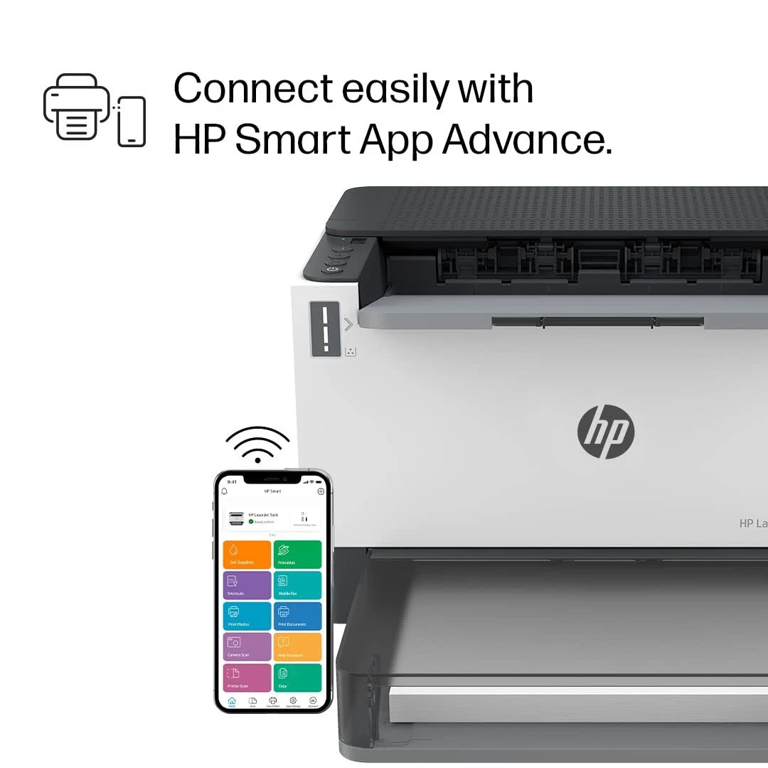 HP Laser Printer 1020W A4 Single Function with WiFi view 2